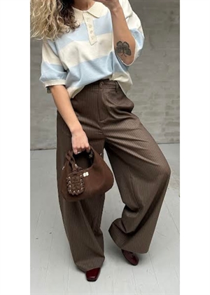 Yroway buks Heathered Ash Brown Stripes American Vintage 